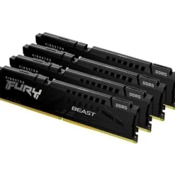 Memoria DDR5 Kingston Fury Beast 128GB 4x32GB 5200MHz CL40 XMP Negro
