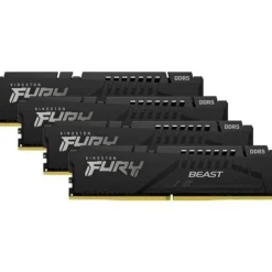 Memoria DDR5 Kingston Fury Beast 128GB 4x32GB 5200MHz CL40 XMP Negro