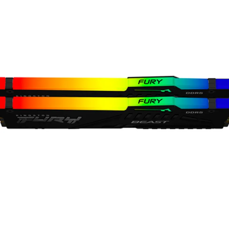 Memoria DDR5 Kingston Fury Beast RGB 32GB 2x16GB 6400MHz CL32 EXPO-XMP