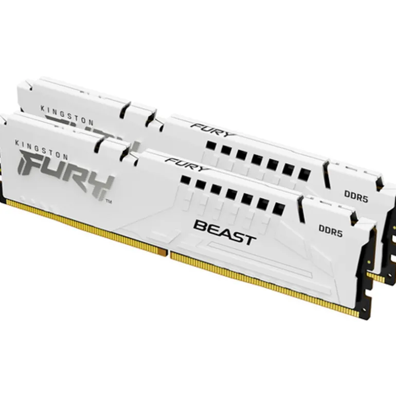 Memoria DDR5 Kingston Fury Beast 32GB 2x16GB 6000MHz CL30 EXPO-XMP Blanco