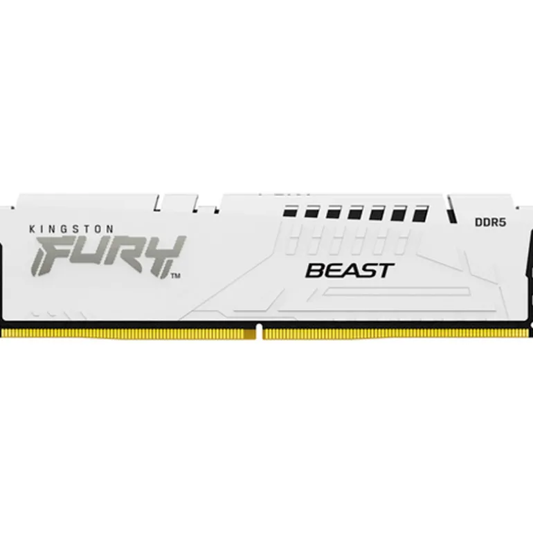 Memoria DDR5 Kingston Fury Beast 32GB 2x16GB 6000MHz CL30 EXPO-XMP Blanco