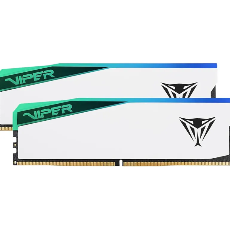 Memoria DDR5 Patriot Viper Elite 5 RGB 32GB 2x16GB 6000Hz CL40 EXPO-XMP Blanco