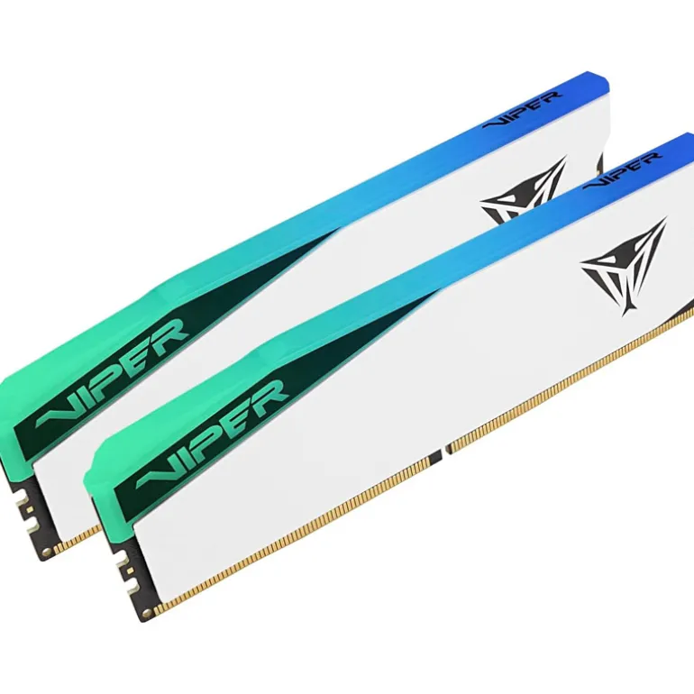 Memoria DDR5 Patriot Viper Elite 5 RGB 32GB 2x16GB 6000Hz CL40 EXPO-XMP Blanco