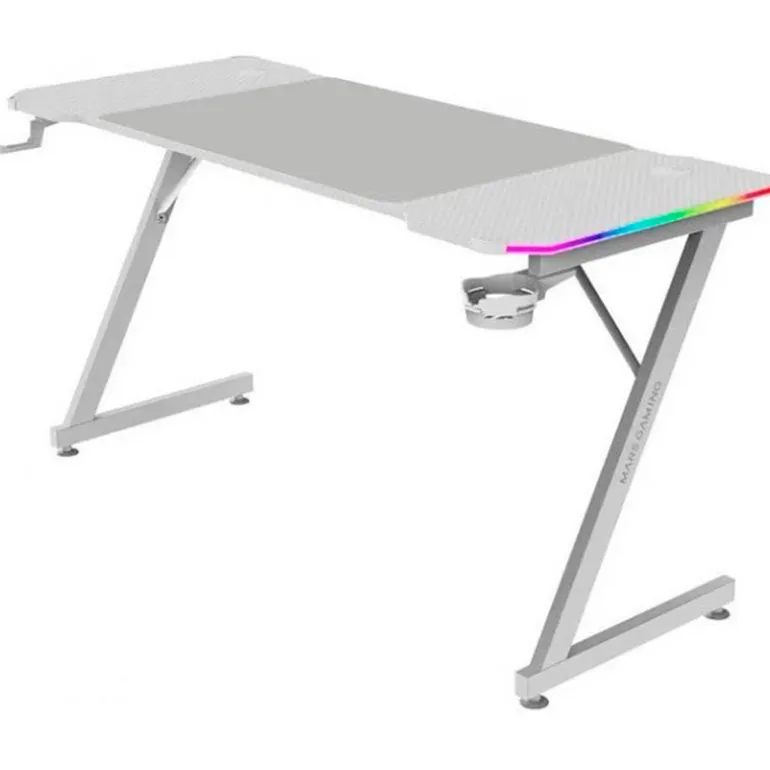 Mesa Gaming Mars Gaming MGD-X140 RGB Blanco