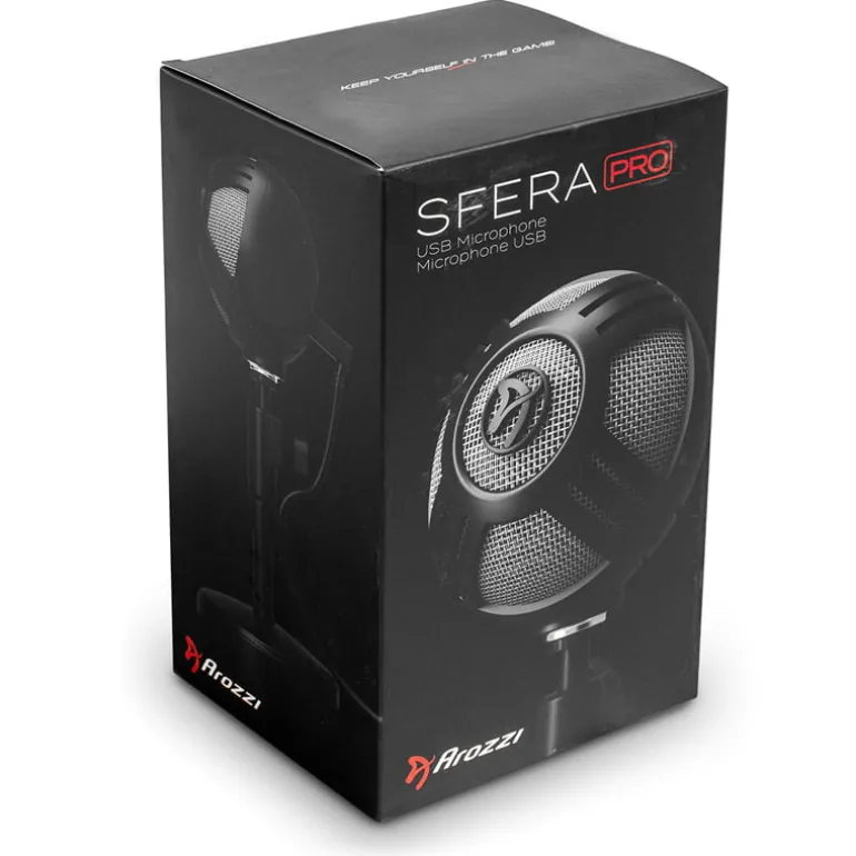 Micrófono Arozzi Sfera Pro Streaming Plata