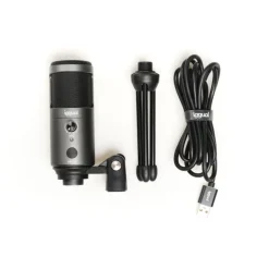 Micrófono iggual Podcasting Pro Gris