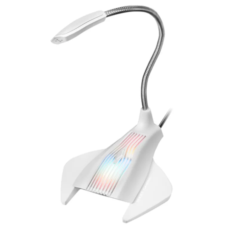 Micrófono Mars Gaming MMIC RGB Flow USB Blanco