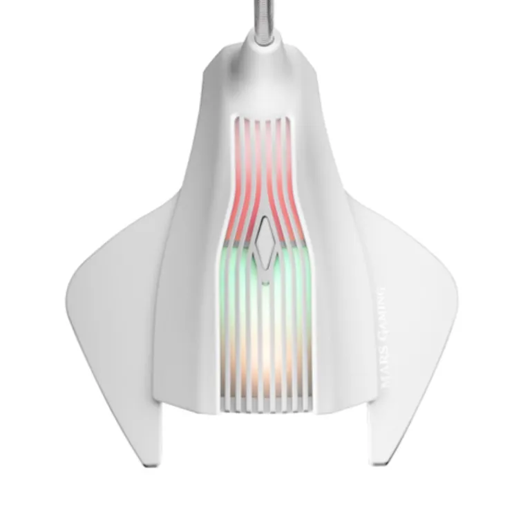 Micrófono Mars Gaming MMIC RGB Flow USB Blanco