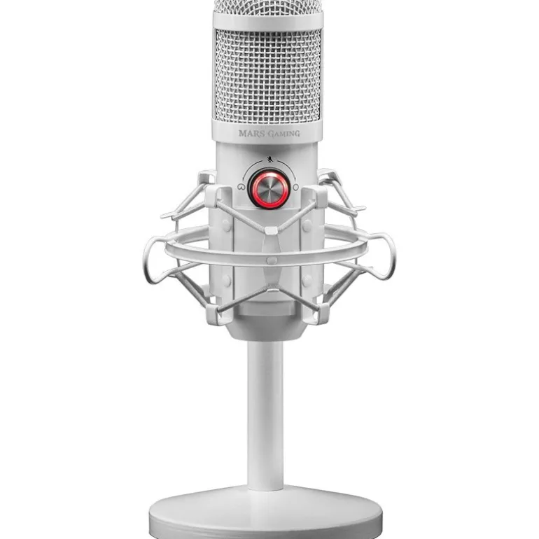 Micrófono Mars Gaming MMICX Pro Studio White