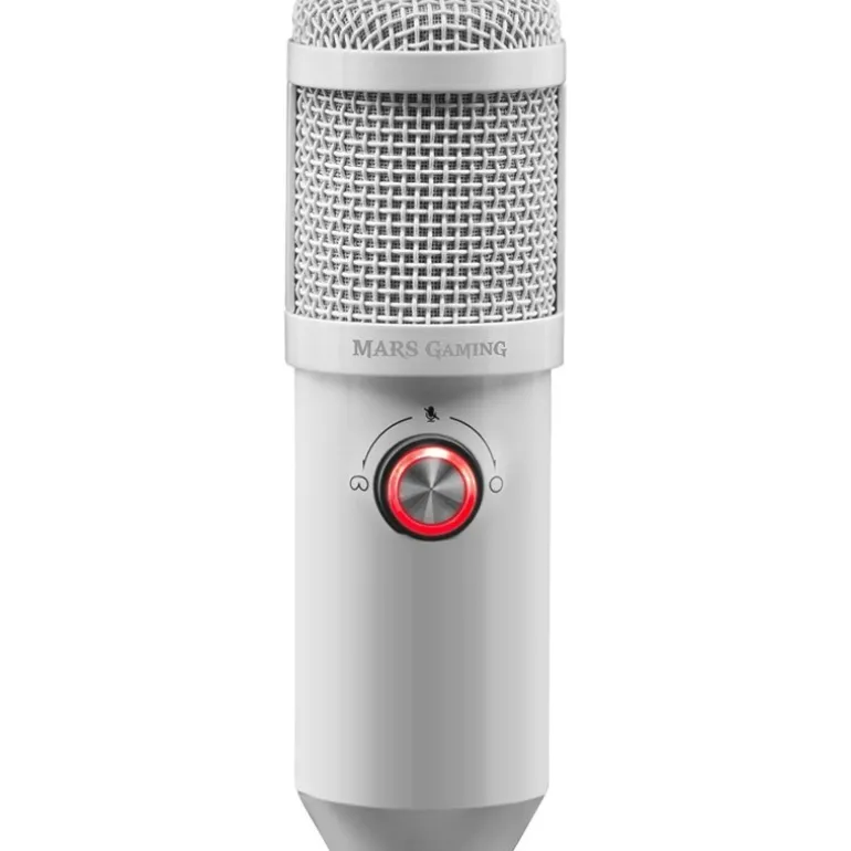 Micrófono Mars Gaming MMICX Pro Studio White