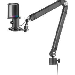 Micrófono Mars Gaming MMIC-XT Profesional ARGB Negro