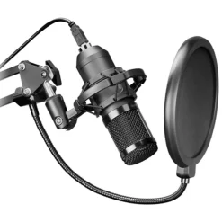 Micrófono Mars Gaming MMICPRO Profesional Con Brazo Extensible Para Streaming