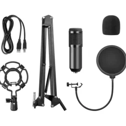 Micrófono Mars Gaming MMICPRO Profesional Con Brazo Extensible Para Streaming