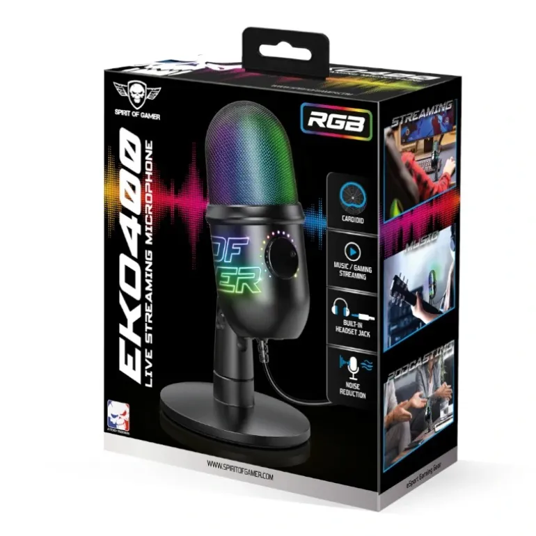 Micrófono Spirit of Gamer Eko 400 RGB