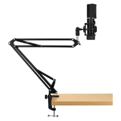 Micrófono Streamplify MIC RGB Con Brazo Incluído Negro