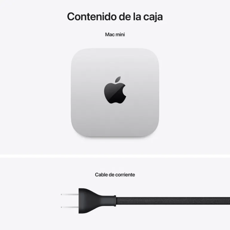 Mini PC Apple Mac Mini M4 16GB 512GB macOS Plata EE
