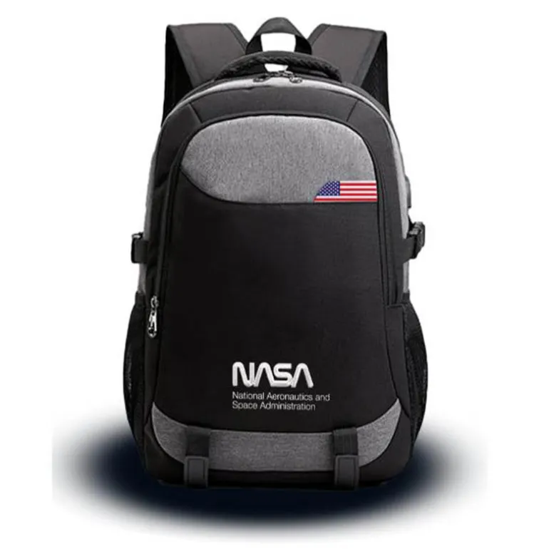 Mochila NASA BAG02 Travel Black 15.6" Negro