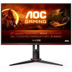 Monitor AOC Gaming 27G2SAE/BK 27" FHD VA 165Hz Negro Rojo