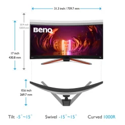 Monitor BenQ Mobiuz EX3410R 34'' UWQHD VA 144Hz HDR Curvo