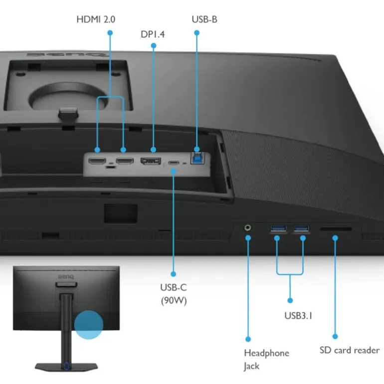 Monitor BenQ SW272Q 27" 2K IPS 60Hz 5ms HDR10