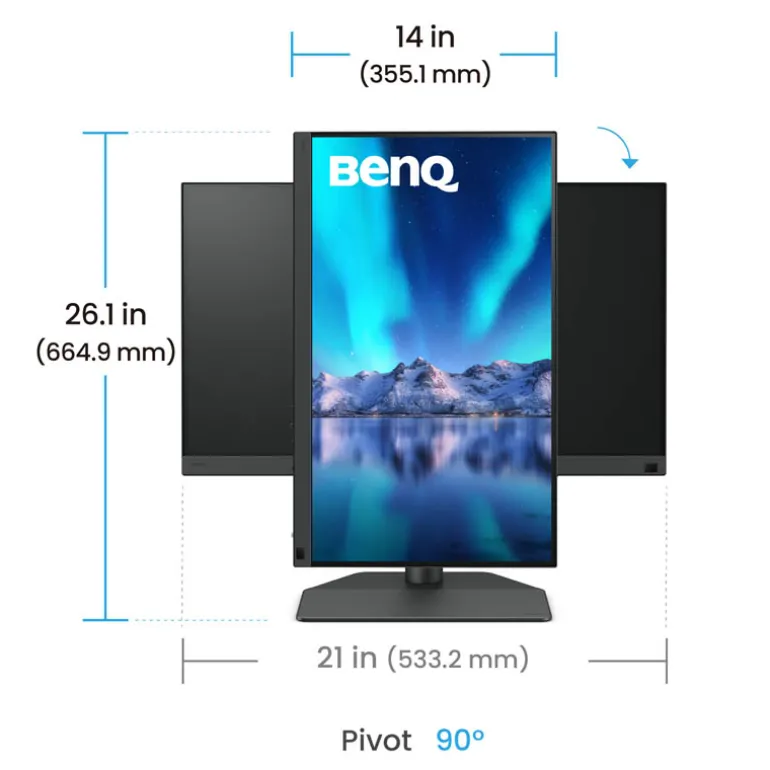 Monitor BenQ SW242Q 24" QHD 2K IPS 5ms HDR10
