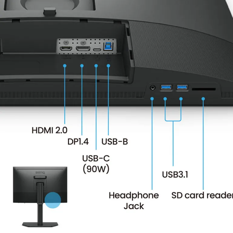 Monitor BenQ SW242Q 24" QHD 2K IPS 5ms HDR10