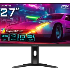 Monitor Gigabyte M27QA EK 27" QHD 2K IPS 180Hz 1ms HDR FreeSync