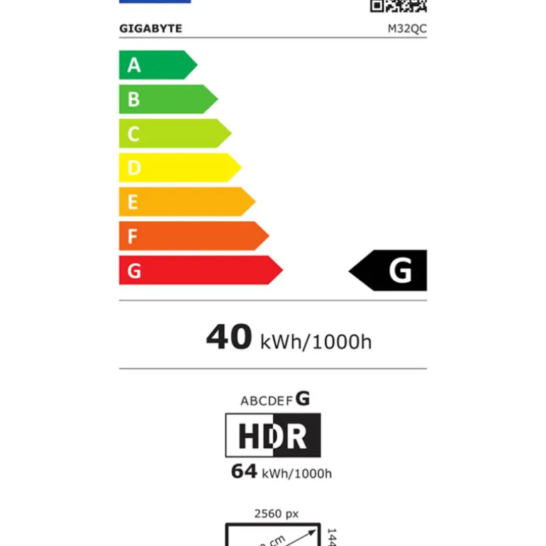 Monitor Gigabyte M32QC 32" 2K VA 170Hz Curvo KVM USB-C
