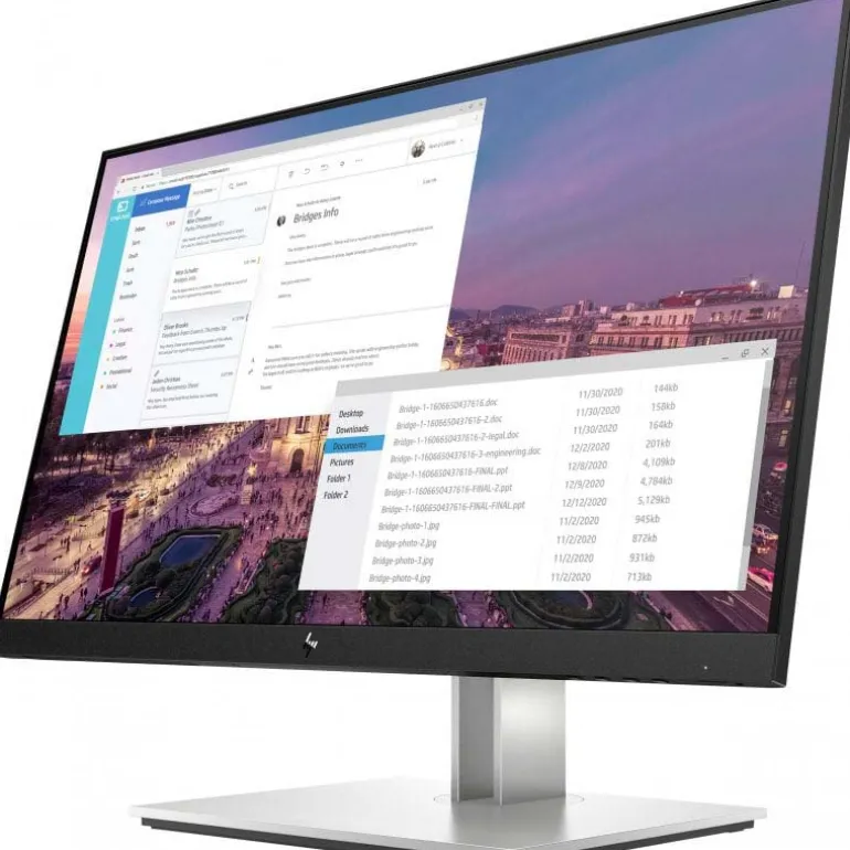 Monitor HP E23 G4 23" FHD IPS 60Hz 5ms Plata Negro