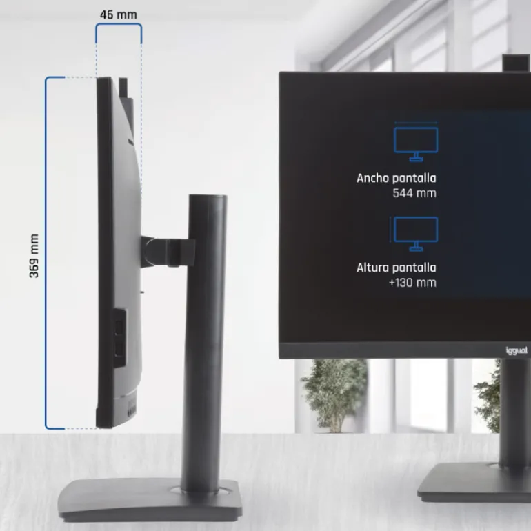 Monitor iggual ML27WC 27" FHD IPS 120Hz 1ms WebCam