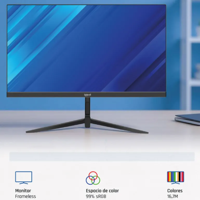 Monitor iggual Slim IGG320037 22" FHD IPS 120Hz 1ms