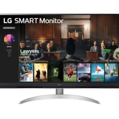Monitor LG 32SQ700S-W 32" UHD 4K VA 60Hz 5ms Blanco Plata