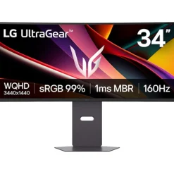 Monitor LG UltraGear 34G600A-B 34" WQHD VA 160Hz 1ms HDR FreeSync/G-Sync Curvo