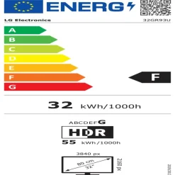 Monitor LG UltraGear 32GR93U-B 32