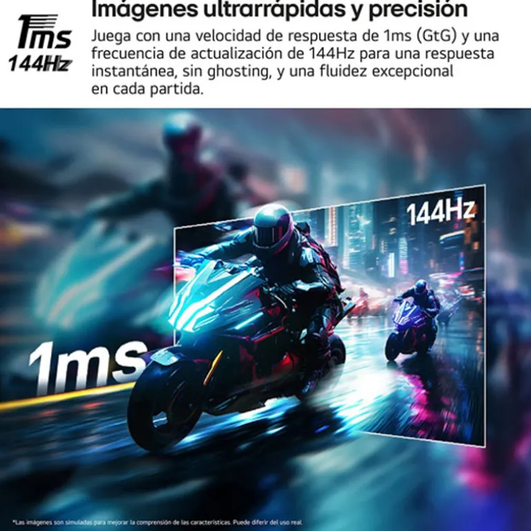 Monitor LG UltraGear 32G810SA-W Smart TV 32" UHD 4K IPS 144Hz 1ms HDR FreeSync/G-Sync