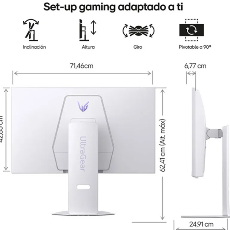 Monitor LG UltraGear 32G810SA-W Smart TV 32" UHD 4K IPS 144Hz 1ms HDR FreeSync/G-Sync