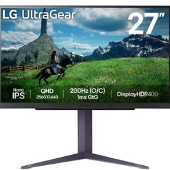 Monitor LG UltraGear 27GS85Q-B 27" QHD 2K IPS 200Hz 1ms HDR FreeSync/G-Sync