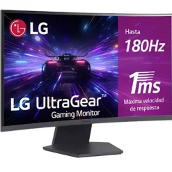 Monitor LG UltraGear 27GS60QC-B 27" QHD 2K VA 180Hz 1ms HDR FreeSync Curvo