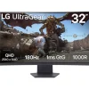 Monitor LG UltraGear 32GS60QC-B 32" QHD 2K VA 180Hz 1ms HDR FreeSync Curvo