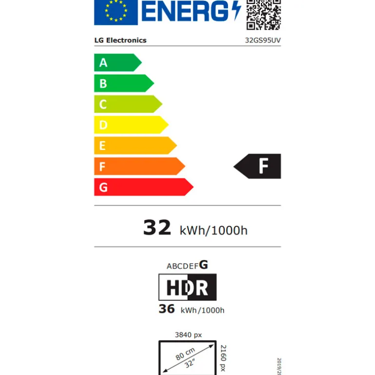 Monitor LG UltraGear 32GS95UV-B 32" UHD 4K W-OLED Dual 480Hz/240Hz 0.03ms HDR FreeSync/G-Sync