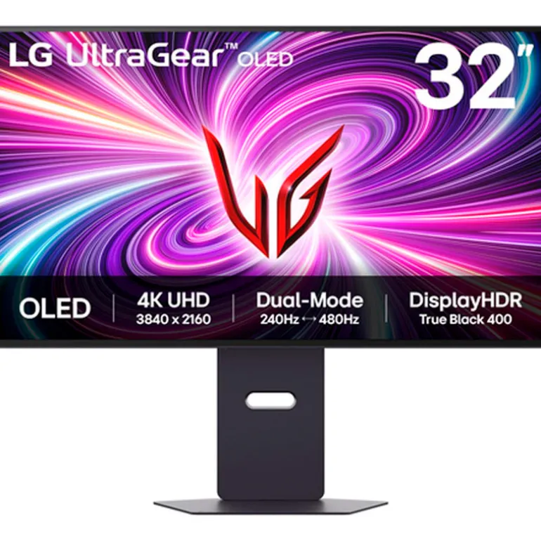 Monitor LG UltraGear OLED 32GX870A-B 32" UHD 4K W-OLED Dual 480Hz/240Hz 0.03ms HDR FreeSync/G-Sync
