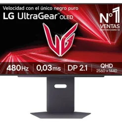 Monitor LG UltraGear OLED 27GX790A-B 27" QHD 2K OLED 480Hz 0.03ms HDR FreeSync/G-Sync