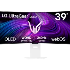 Monitor LG UltraGear OLED Smart 39GX90SA-W 39" UWQHD OLED 240Hz 0.03ms HDR FreeSync/G-Sync Curvo