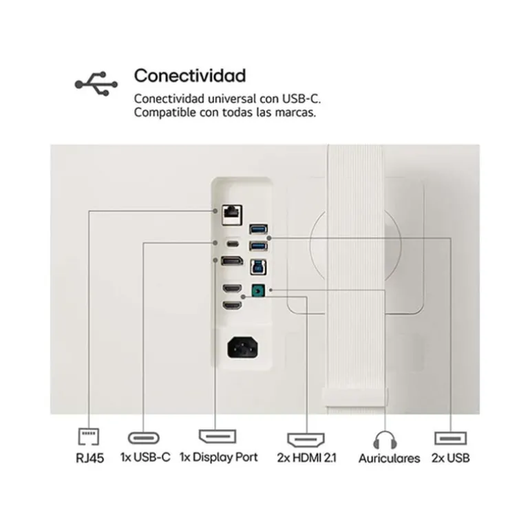 Monitor LG UltraWide 38WR85QC-W 38" WQHD+ IPS 144Hz 1ms HDR10 Curvo Blanco