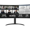 Monitor LG UltraWide 34WR55QK-B 34" WQHD VA 100Hz 5ms HDR Curvo