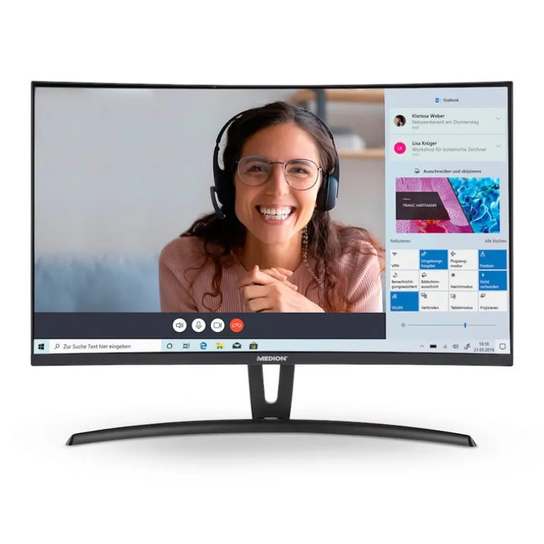 Monitor Medion Akoya P52720 27" FHD VA 75Hz 6.5ms Curvo