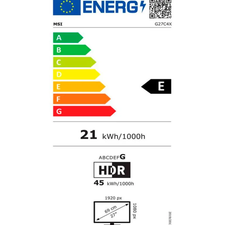 Monitor MSI G27C4X 27" FHD VA 250Hz 1ms HDR FreeSync Curvo