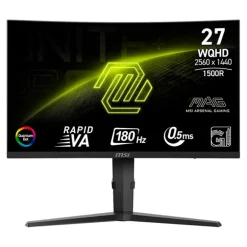 Monitor MSI MAG 275CQRF QD E2 27" WQHD VA 180Hz 1ms HDR FreeSync Curvo