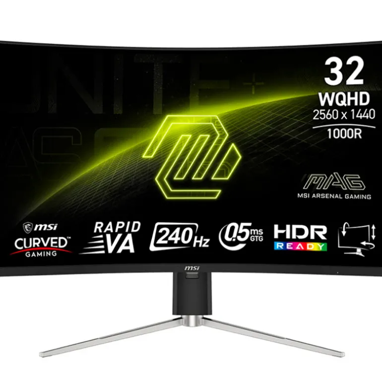Monitor MSI MAG 325CQRXF E2 32" QHD 2K VA 240Hz 0.5ms HDR FreeSync Curvo