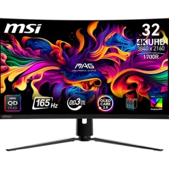 Monitor MSI MAG 321CUP 32" 4K UHD QD-OLED 165Hz 0.03ms HDR Curvo